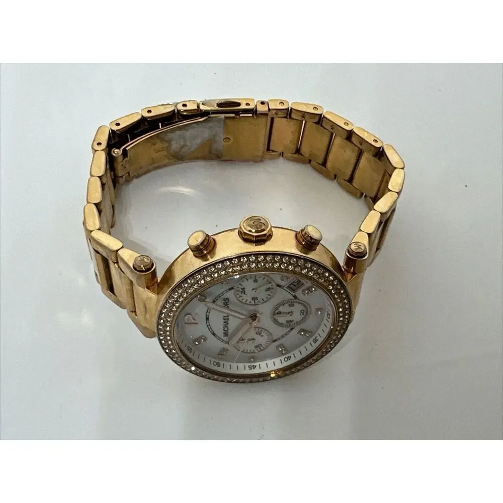 Michael Kors Parker MK5491 Women's Gold Stainless Steel Analog Dial Watch NUL31
